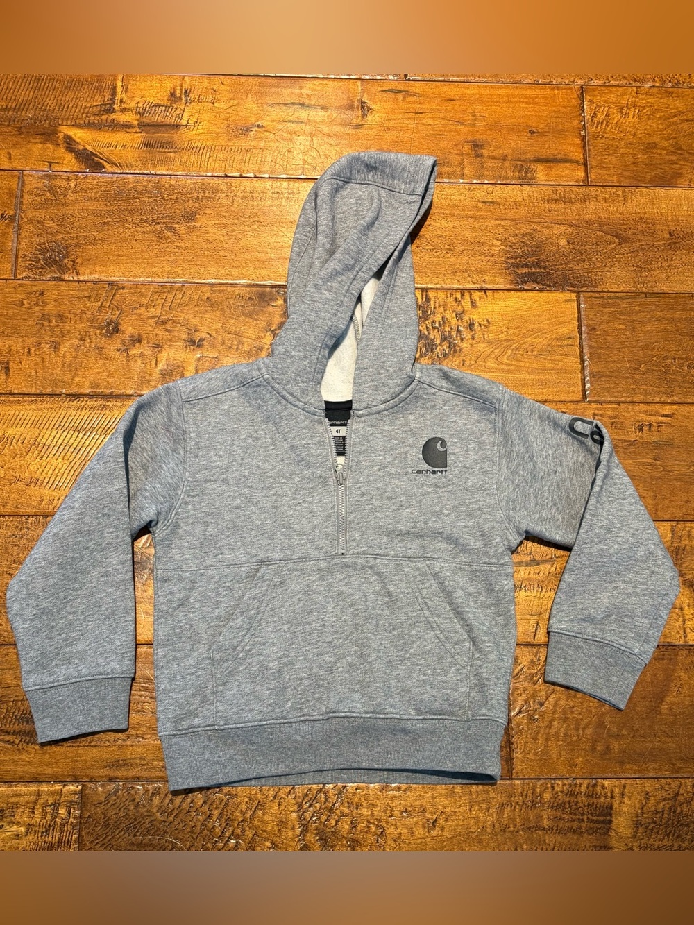 Carhartt Boys' Long-Sleeve Half-Zip Sweatshirt Heather Grey NWOT